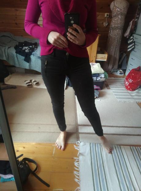 Tmave skinny rifle, gate,34