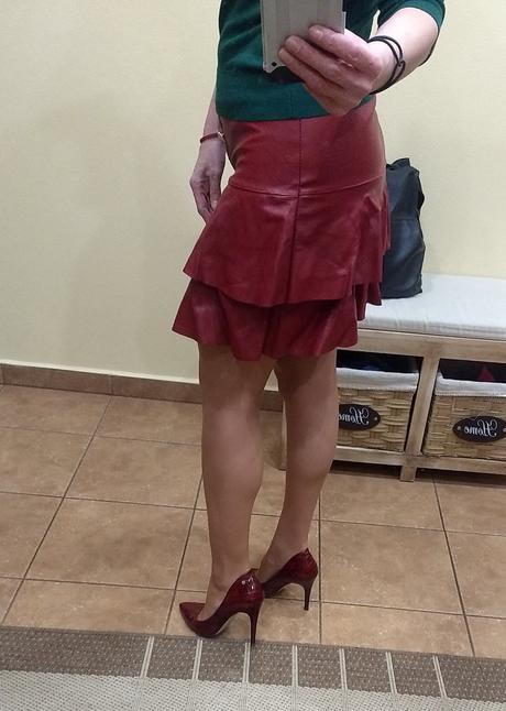 Koženková sukňa, xs