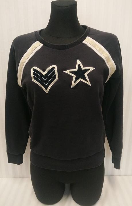 Dámska tmavo modrá mikina, motív, rich&royal, s, s