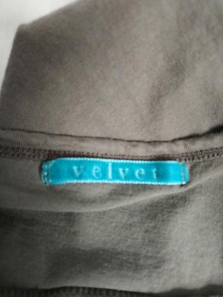 Dámsky hnedý top so zapínaním, velvet, xl