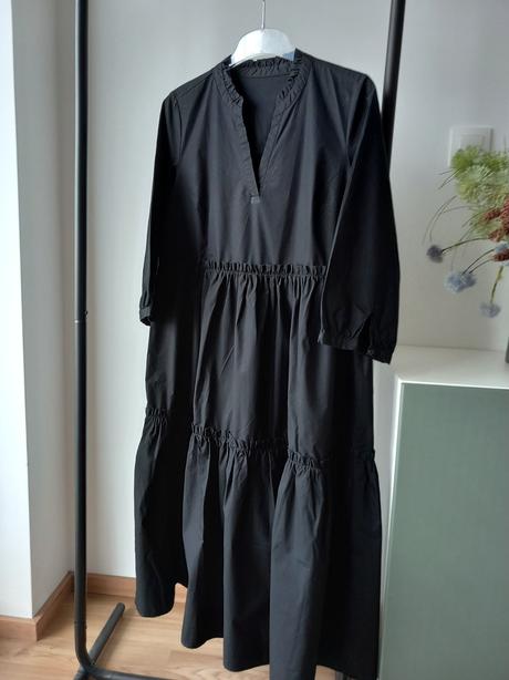 Čierne bavlnené šaty reserved 38/40 m/l, reserved,l