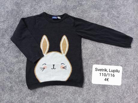 Svetrik zajacik, lupilu, 110/116, lupilu,110