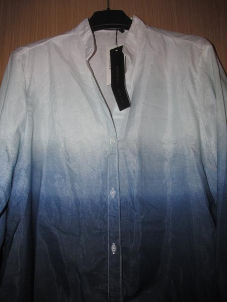 Modro biela blúzka s visačkou v. 42, 42