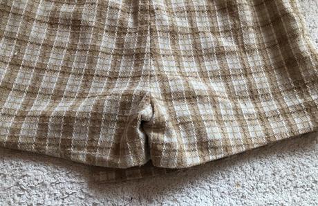 Károvaný béžový skort amisu, l/40, amisu,l
