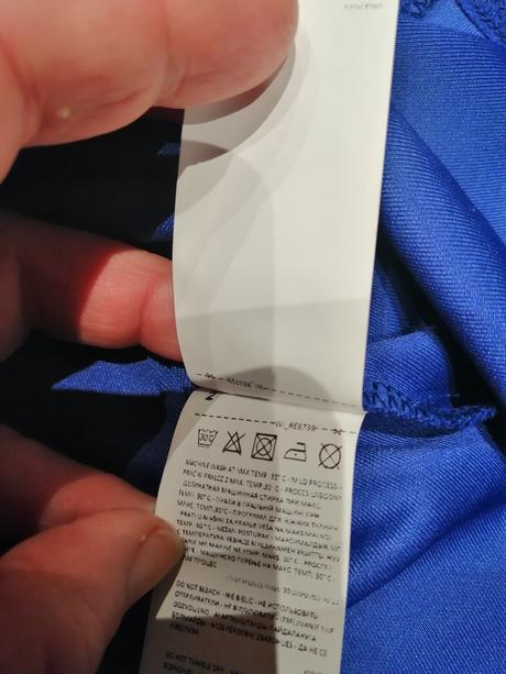 Šaty reserved kráľovská modrá vl, tvarovaný dekolt, reserved,l