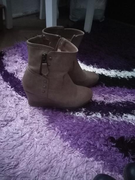 Topánky, čižmy na platforme, 36