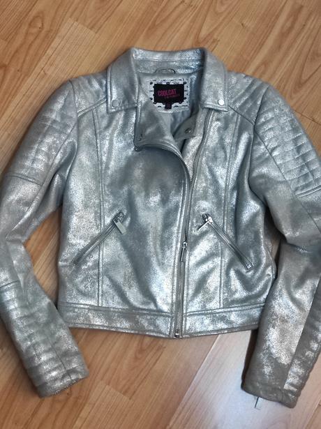 Dievčenská semišová bunda cool cat, 158