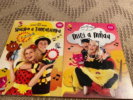 2 dvd smejko a tanculienka mici a mňau,