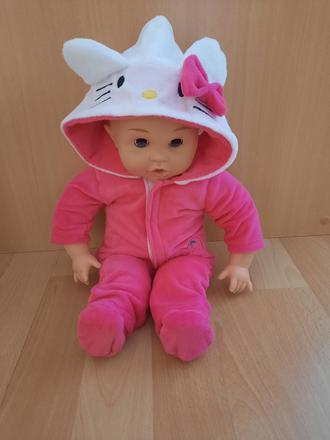 Oblečenie pre bábiku vzor hello kitty, 