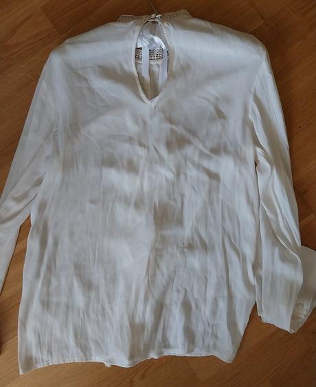 Biela blúzka s čipkou, s