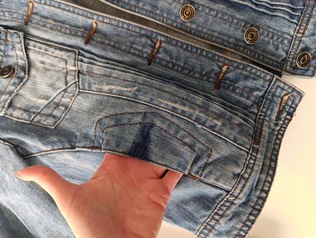 Dámska riflova bunda ac, s