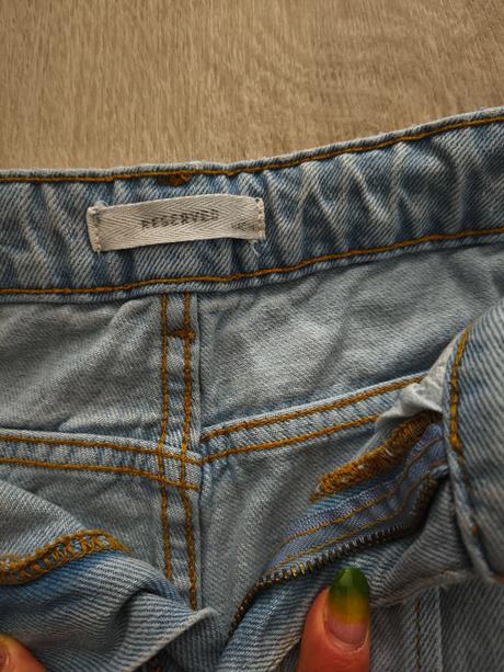 Svetlomodré rifle resserved mom fit, reserved,164
