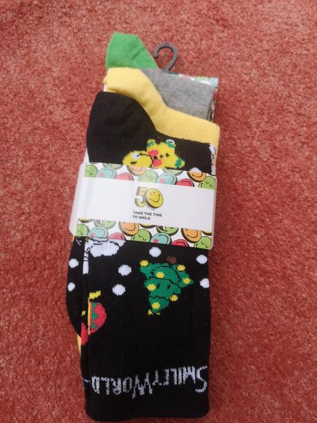 Smiley pánske ponožky 3 páry veľkosť 40-46, smile,40 / 42 / 44 / 46