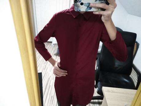 Predĺžená košeľa, s