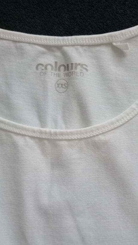 Biele tielko, colours of the world,xs