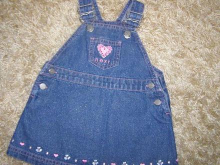 Next riflové šatičky pre dievčatko, next,62