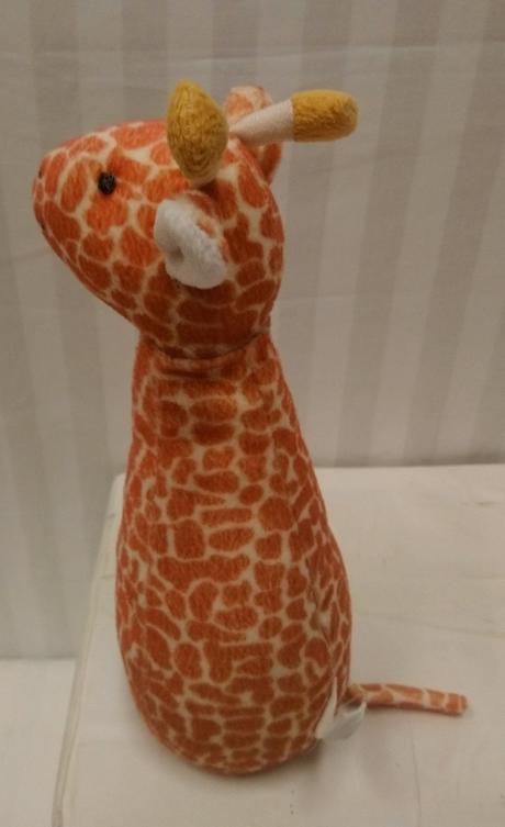 Plyšová hrkajúca žirafa, 26 cm, 