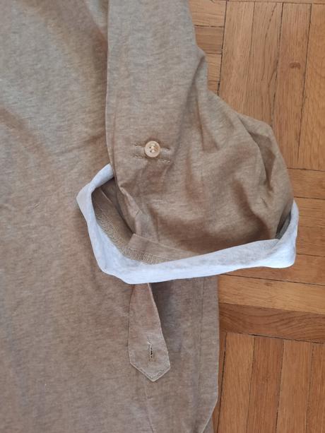 Pánske tričko s roll-up rukávom, xl