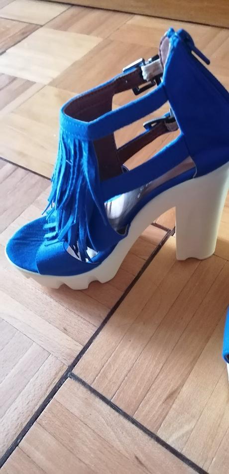 Extravagantné dámske sandály na platforme, 37