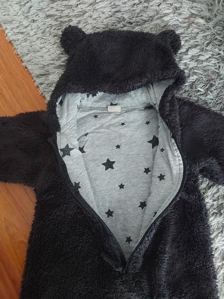 Huňatý overal h&m 68, h&m,68