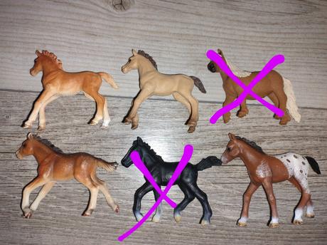 Schleich žriebäta,