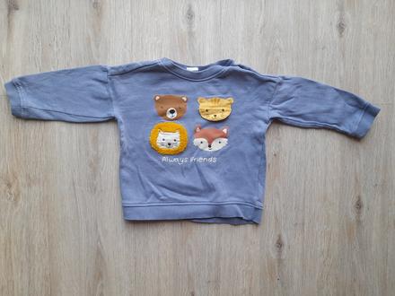 Mikina so zvieratkami, h&m,86