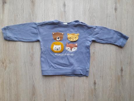 Mikina so zvieratkami, h&m,86