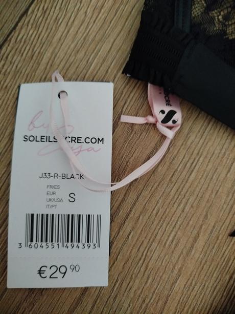 Krajková podprsenka soleil sucré veľkosť s, s