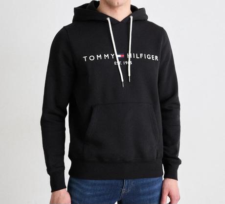 Čierna mikina tommy hilfiger, tommy hilfiger,s