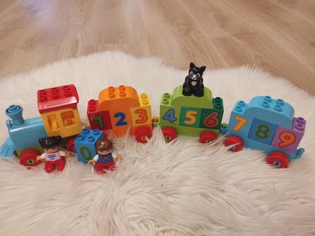 Lego duplo - vláčik s číslami,