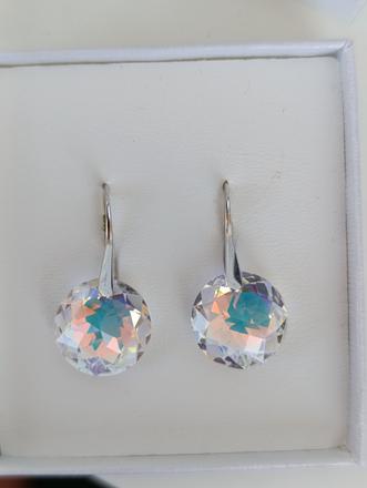 Náušnice swarovski,