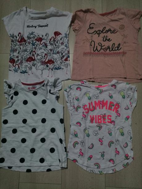 Tričká pre dievčatka 4 ks vel. 110, 110