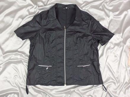 Kvalitná čierna bundička, xl