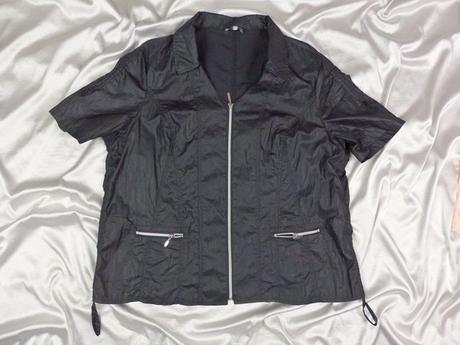 Kvalitná čierna bundička, xl