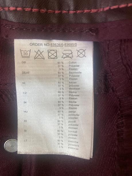 Bordovohnedä koženková sukňa 38, colours of the world,38