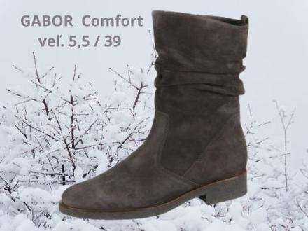 Gabor, kožené čižmy veľ.5,5 / 39, gabor,39
