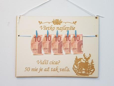 Drevená tabuľka 30x22cm vidíš 50 nie je až tak,