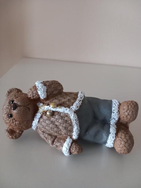 Sada 2ks stojacie keramické medvedíky, 