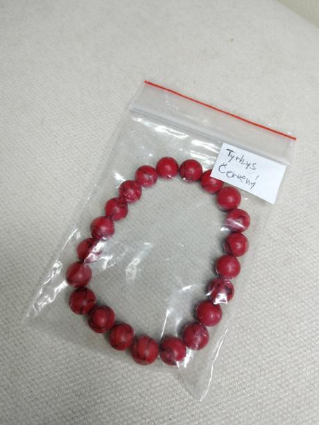 Handmade náramok z tyrkysu červeného, 