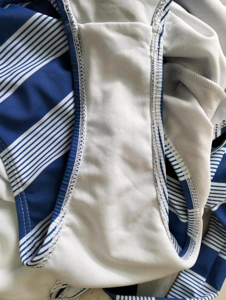 Modro biele plavky s volánikmi shein, v. xl/xxl, xl