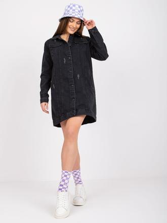 Dámska dlhá jeansová bunda, l / m / s