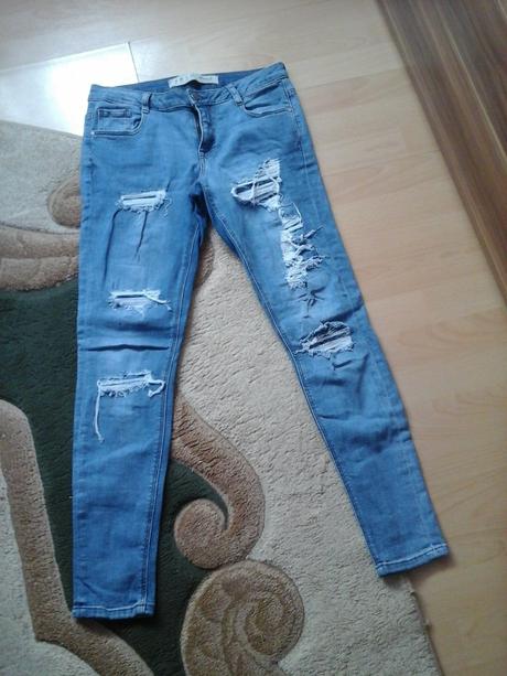 Potrhane rifle, denim,m