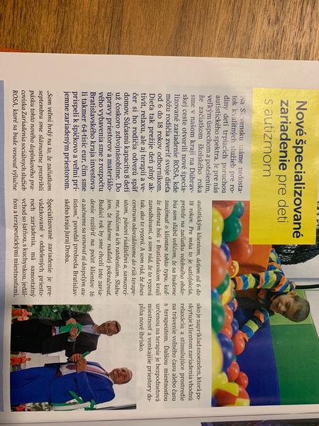 Tip na nove zariadenie pre deti s PAS v Dúbravke.