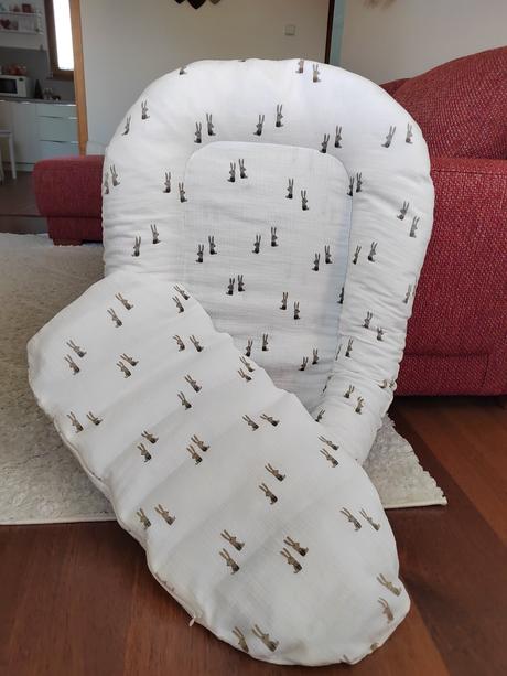 Mušelínové hniezdo kojkoj - zajačikovia, šírka (cm): 55,dĺžka (cm): 90