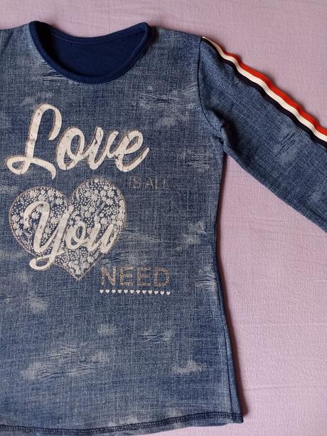 Tunika / tričko s dlhým rukávom veľ. 134/ 140, 134