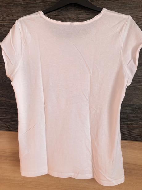 Biele tricko s kvetmi l, l