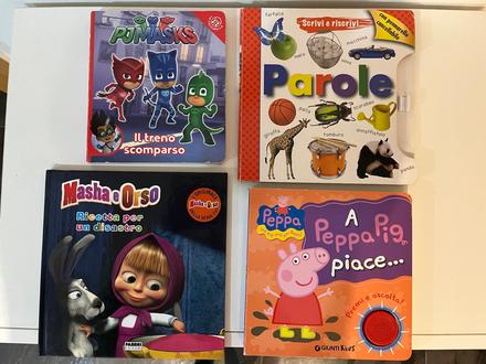 4 ks knizky v tal. jazyku 5+,