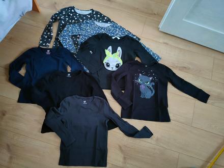 7x tričko h&m, veľ. 122/128, v krásnom stave, h&m,122