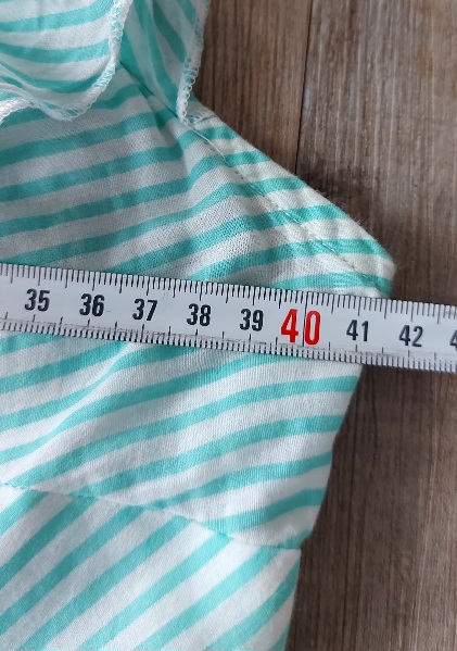 Pásikavé zelenobiele letné šaty, orsay,m