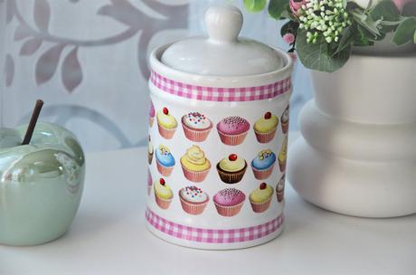 Keramická retro muffin dózička,